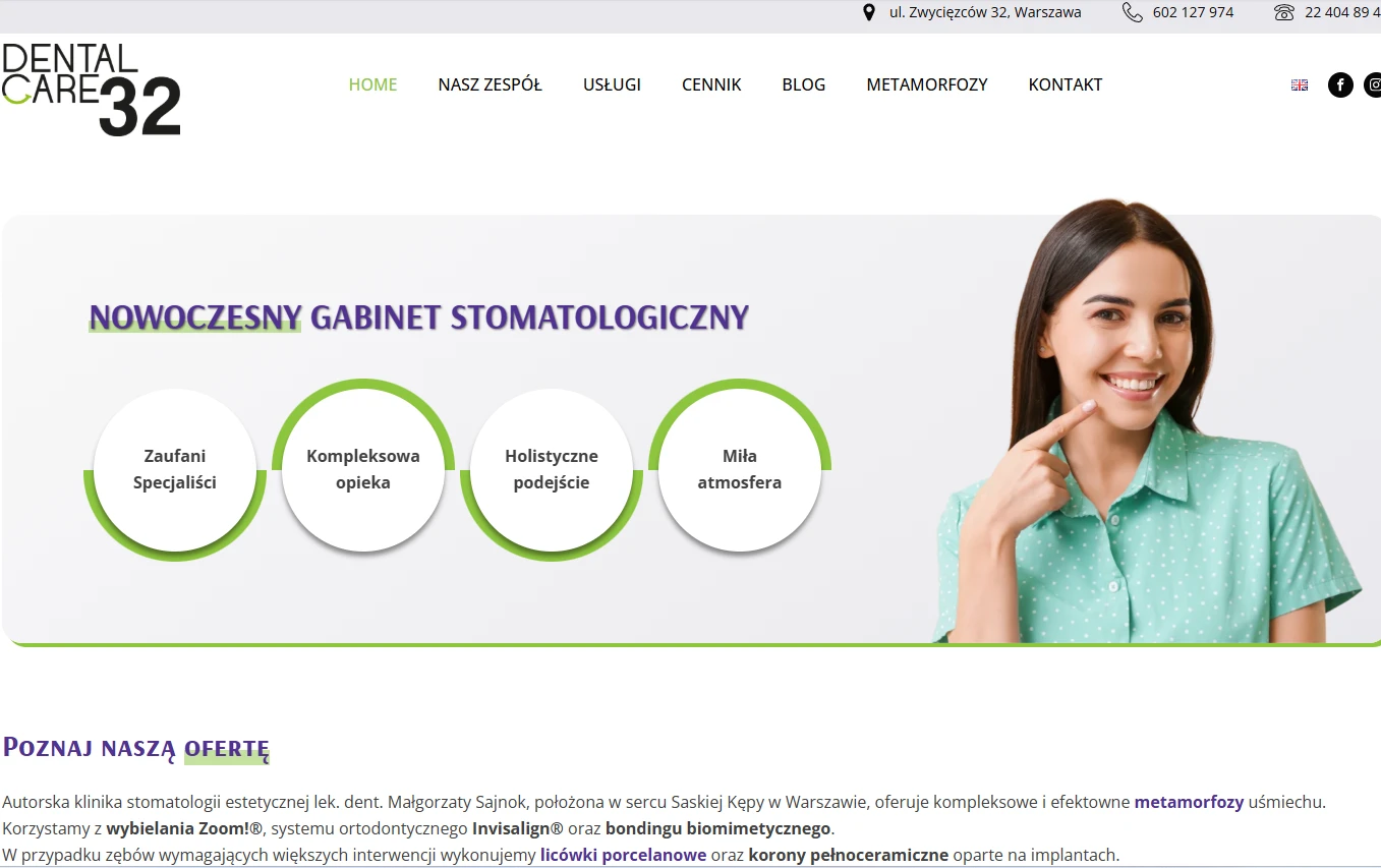 dentalcare32.pl – nowoczesne leczenie zębów i stomatologia zachowawcza