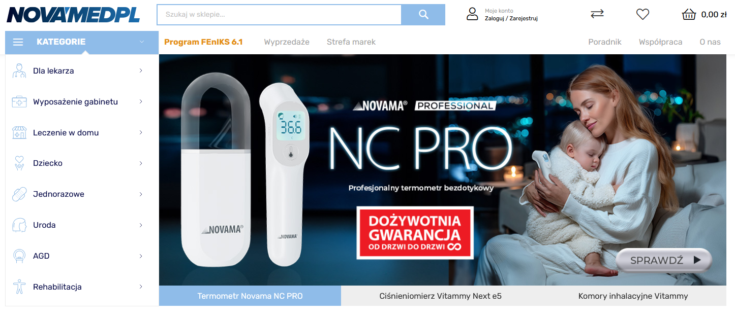 Novamed.pl – marka, która wyznacza standardy w domowej diagnostyce i sprzęcie medycznym
